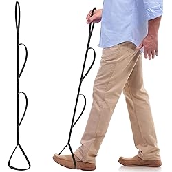 VMA 47” Leg Lifter Strap- Extra Long Leg Strap with Multiple Loops to Lift Leg, Ideal Total Hip Replacement Recovery or Knee Replacement Surgery Recovery Aids, Mobility Aids and Equipment