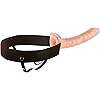 Pipedream Fetish Fantasy Series Hollow Strap-On, Flesh, 10 Inch