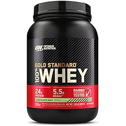 Optimum Nutrition Gold Standard 100% Whey Protein Powder, Chocolate Mint 2 Pound Packaging May Vary