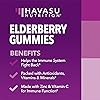 Family Elderberry Gummies with Zinc and Vitamin C Herbal Supplements Ingredient for Potent Antioxidant Support Immune Defense Adult and Kids