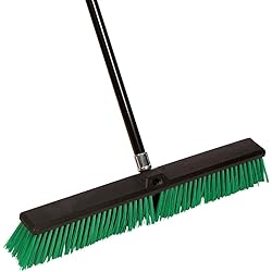 Tidy Tools Large 24'' Rough-Surface Push Broom with Alloy Handle