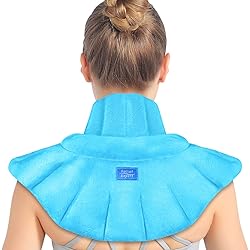 Relief Expert Microwavable Heating Pad for Neck and Shoulders, Extra Large Weighted Microwave Heated Neck Wrap for Pain Relief