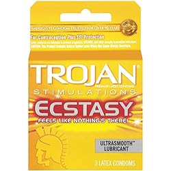 Trojan Ecstasy Ultra Ribb Size 3ct Trojan Ecstasy Ultra Ribbed 3ct