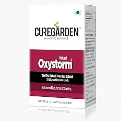 Admart Curegarden Oxystorm Natural Endurance Enhancer with Powers from Red Spinach Amaranthus| Boosts Blood Circulation, Improves Cardiovascular Functions