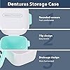 Healvian Dentures Case Mouth Guard Case Retainer Box Multicolor Brace Box Orthodontic Retainer Denture Storage Container