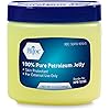 MED PRIDE Pure White Petroleum Jelly Tub 13 OZ - Effective Skin Protectant For Dry Skin, Rashes, Minor Burns & Wounds- Powerful Moisturizer For Chapped Lips, Dry Hands, Chaffed Skin & Diaper Rash