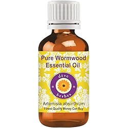 Deve Herbes Pure Wormwood Essential Oil Artemisia Absinthium 100% Therapeutic Grade Steam Distilled 15ml 0.50 oz