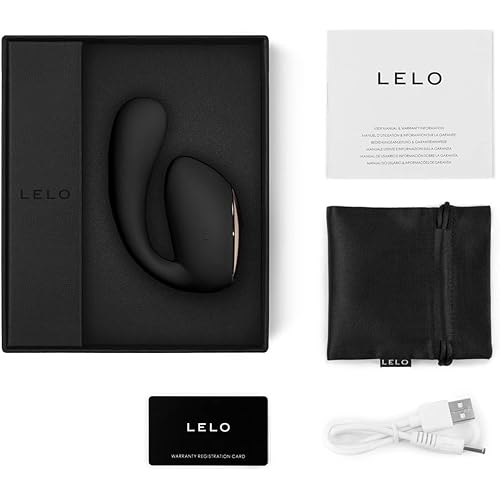 LELO IDA Wave Dual Vibrator Black for Women with 2 Powerful Motors and 10 Vibrations Settings