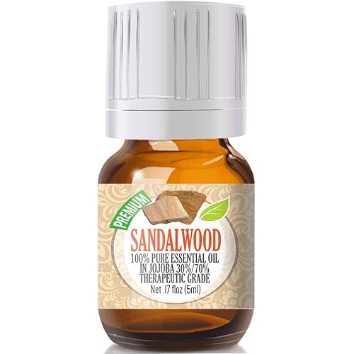 Sandalwood 100% Pure in Jojoba 30%70% Ratio, Best Therapeutic Grade - 5ml