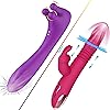 BOMBEX Thrusting Vibrator with Clitoral Vibrator with Trio of Fondling Nubs