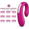 Rechargeable Clitoral and G-Spot Vibrator, Waterproof Couples Vibrator with 9 Powerful Vibrations, Wireless Remote Control Clitoris G Spot Stimulator, Adult Sex Toy for Women Solo Play or Couples Fun