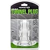 Perfect Fit Double Tunnel Plug, Hollow Butt Plug, PFBlend, TPRSilicone, Use for Anal Training, Clear, Medium