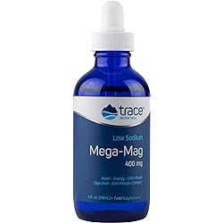 Trace Minerals Liquid Mega-Mag, 400 mg, 4 Ounce