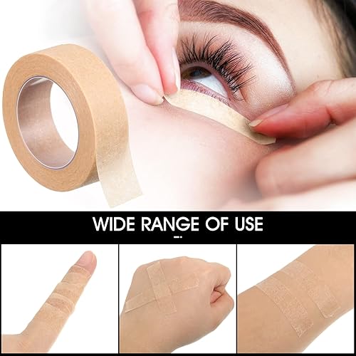 6 Rolls Flexible Skin Tape Breathable Nose Tape Self Adhesive Gauze Tape for Wound Injuries Swelling Sports, 0.5 Inch x 10 Yards
