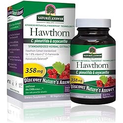 Nature's Answer Hawthorn Leaf, Vegetarian Capsules, 60-Count | Heart Health | Blood Pressure Support