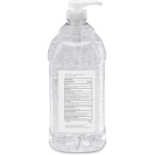Purell Advanced Hand Sanitizer Refreshing Gel, Clean Scent, 2-Liter Pump Bottle Pack of 1. 9625-04