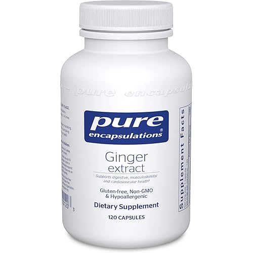 Pure Encapsulations Ginger Extract | Supplement to Support The Digestive, Musculoskeletal, and Cardiovascular Systems | 120 Capsules