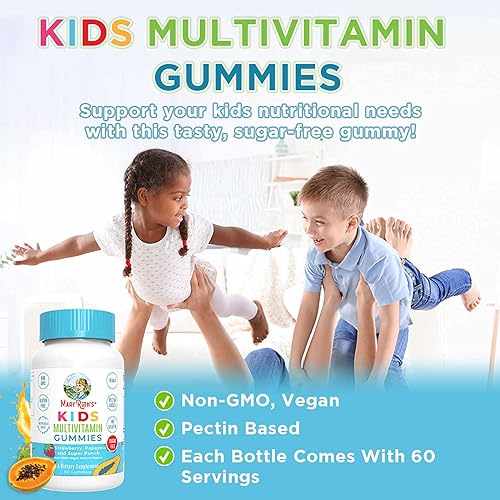 Kids Vitamins by MaryRuth's | Sugar Free | 1 Gummy a Day | 60 Count