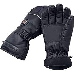 S5E5X Adult Washable Heating Gloves Touchscreen Gloves for Outdoors Powered by 6 AA Batteries with Boxes
