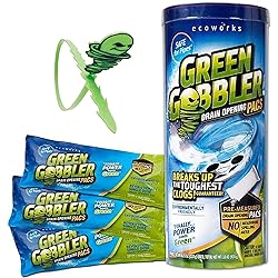 Green Gobbler DRAIN OPENER PACS | Hair Clog Remover | Toilet Clog Remover | Sinks & Tub Drain Cleaner
