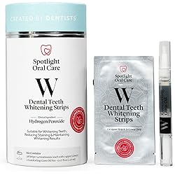 Spotlight Oral Care Teeth Whitening Strips | Gently Whitens Teeth Gradually & Safely Whitening Strips