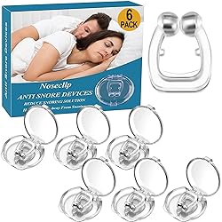 Anti Snoring Devices - Silicone Magnetic Anti Snoring Nose Clip, Snoring Solution - Comfortable Nasal to Relieve Snore, Stop Snoring for Men and Women 6 PCS