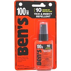 Bens Tick & Insect Repellant 100 Deet 1.25 Ounce Pump Carded 37ml 6 Pack