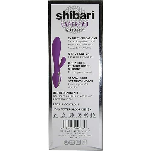 SHIBARI Lapereau Wireless Rabbit Vibrator, 7X, Purple