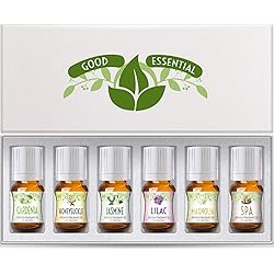 Fragrance Oils Set of 6 Scented Oils from Good Essential - Gardenia Oil, Lilac Oil, Honeysuckle Oil, Jasmine Oil, Magnolia Oil, Spa Oil: Aromatherapy, Perfume, Soaps, Candles, Slime, Lotions