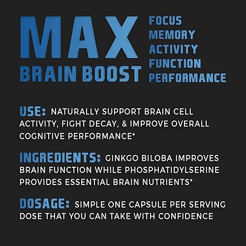 Havasu Nutrition Ginkgo Biloba Non-GMO 120mg, Supports Brain Health, Mental Alertness, Memory & Focus - 60 Capsules