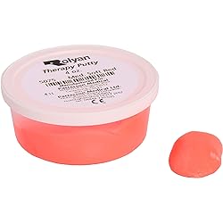 Sammons Preston Therapy Putty, Therapeutic Hand Exerciser, Theraputty for Finger and Hand Rehabilitation, Exercise Putty to Improve Hand Grip Strength, Occupational Therapy, 4 Ounce, Medium Soft, Red