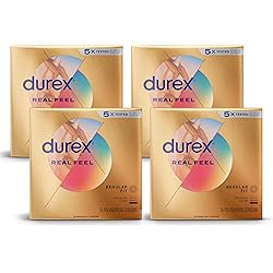 Durex Avanti Bare Real Feel Condoms, Non Latex Lubricated Condoms for Men with Natural Skin on Skin Feeling, FSA & HSA Eligible, 24 Count Packaging May Vary Pack of 4