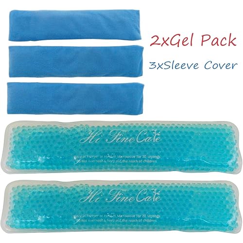 Reusable Perineal Cooling Pad for Postpartum & Hemorrhoid Pain Relief, Hot & Cold Packs for Women After Pregnancy and Delivery, 2 Ice Pack and 3 Cover Blue