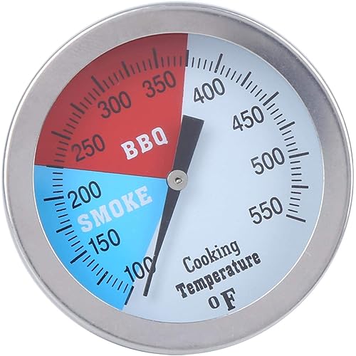 BBQ Thermometer Stainless Steel Thermometer Temperature Guage Cooking Temperature Household with Clear dial Scale for Home Kitchen use