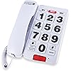 Future Call FC-8888 Big Button Phone for Seniors | Large Button Phones for Seniors | Phone for Visually Impaired and Telephones for Hearing Impaired | 40db Handset | Best Landline Phones for Seniors
