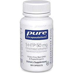 Pure Encapsulations 5-HTP 50 mg | 5-Hydroxytryptophan Supplement for Brain, Sleep, Eating Behavior, and Serotonin Support | 60 Capsules