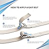 NYOrtho Metal Buckle Gait Belt - Adjustable Machine Washable Strong and Durable Material Latex Free, Lavendar, 54&#34