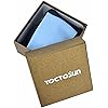 YOCTOSUN 3.8 Inch Acrylic Paperweight Reading Magnifying Glass 5X Dome Magnifier Optical Half Ball Lens with Gift Box and Polishing Pouch 95mm