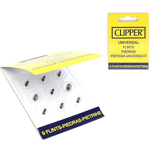 Clipper Lighter Flints 2-Packs x9 Flints each, Compatible with ALL Flint Lighters Including Clipper and Zippo Lighters