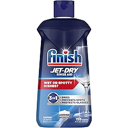 Finish Jet-Dry Rinse Aid, 16oz, Dishwasher Rinse Agent & Drying Agent Packaging May Vary