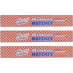 Long Wooden Fireplace Matches for Candles, Camping, BBQ Grilling - 11" Matches, 40 in Each Box 3