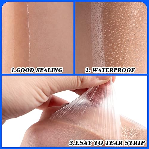 Dialysis Catheter Shower Cover Peritoneal Dialysis Accessories Protector Waterproof Transparent Bandage Wound Cover Bandage Belt for Swimming Tattoo Dressings, 7.87 x 7.87 Inches 25 Pieces