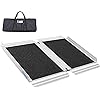 Ruedamann Wheelchair Ramp, Threshold Ramp with Carrying Bag, Portable and Foldable Design, 600 Pound Capacity, Non-Skid Surface, for Home, Steps, Stairs, Doorways 2 Foot, Pack of 1