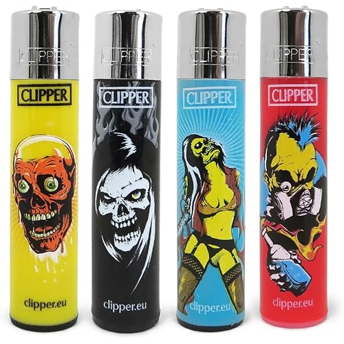 Bundle - 4 Items - Clipper Lighter"Zombie Nation" Collection