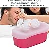 Snore Stopper Accessories, Nose Vents Plugs Reusable Environmental Humanized Anti Snoring Plugs Automatic for Human BodyEnglish-LF-01 red