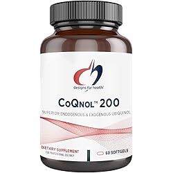 Designs for Health CoQnol 200mg - CoQ10 Ubiquinol with 18.5% Better Bioaccessibility, Exclusive Absorption Technology Double CoenzymeQ10 Boost with GG - Heart, Healthy Aging Cellular Support