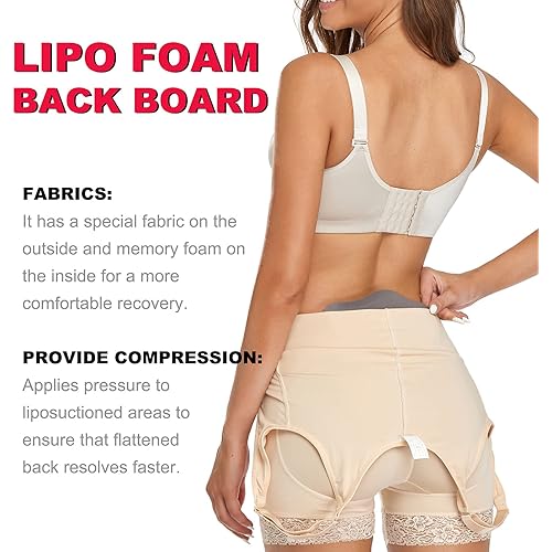 Lipo Foam Back Board Lumbar Molder BBL Backboard Compression Liposuction Post Surgery Supplies Tabla Moldeadora Grey