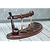 Watlux Tobacco Pipe Wooden Display Stand Rack Hold"Arch 7" for 7 Smoking Pipes