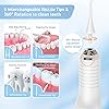 Cordless Water Flosser Water Dental Flosser Water Flossers for Teeth Portable Oral Irrigator Rechargeable for Home Travel Office, 270ML IPX7 Waterproof 5 Cleaning Modes and 5 Jet Tips