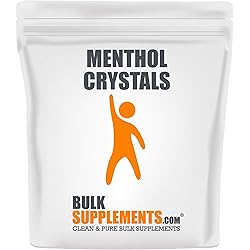 BulkSupplements.com Menthol Crystals 100 Grams - 3.5 oz